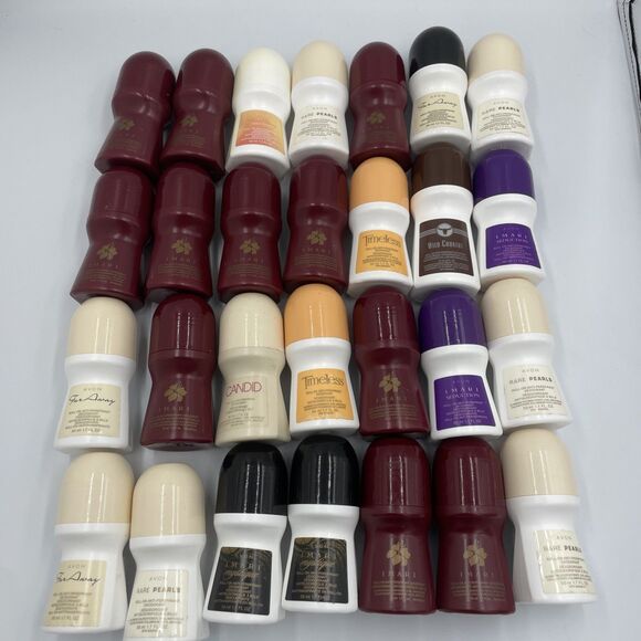 Avon LOT Roll-On Antiperspirant Deodorant 28x NOS Retired Discontinued Rare 2 - Picture 1 of 6